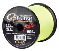 Gamakatsu Pletená Šňůra G-Power Braid Fluo Yellow 0,13mm 1m